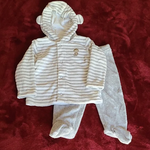 Carter's Monkey matching set - Picture 1 of 7